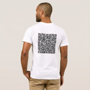 T-shirt cadeau personnalisé QR Code Scan Info amus