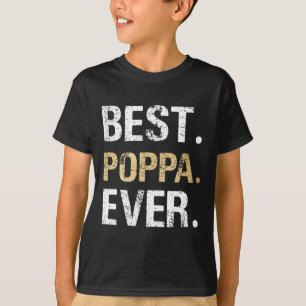T-shirt Cadeau Poppa De Grandgirl Grandson Best Poppa