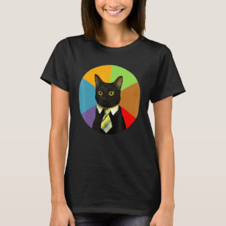 T-shirt Cadeau pour amateur de chatons en costume cravate 