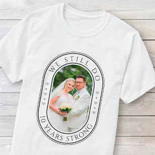 T-shirt Cadeau pour les 10 ans de mariage pour couples Pho
