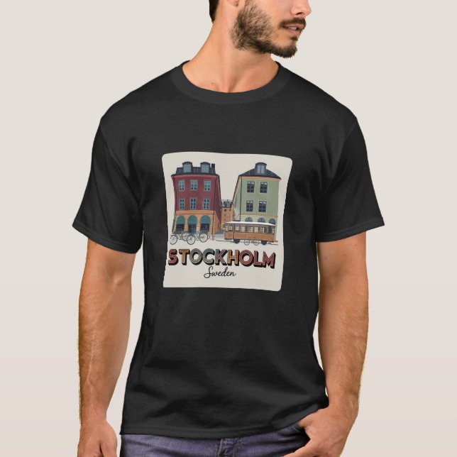 T-shirt Cadeau pour les amateurs de Stockholm (Devant)