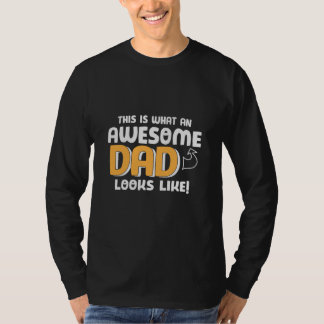 T-shirt Cadeau pour papa À quoi ressemble un papa génial