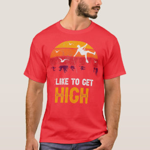 T-shirt Cadeau Retro Vintage Rock Escalade Mountains