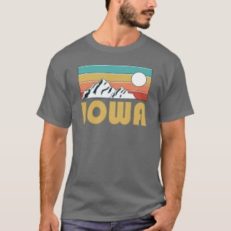 T-shirt Cadeau souvenir de montagne rétro vintage Iowa Hom