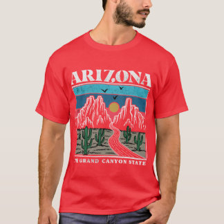 T-shirt Cadeau Souvenir Vintage Arizona Rétro Arizona Stat