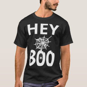 T-shirt Cadeau Spider   Hey Boo Halloween Funny Spider Web