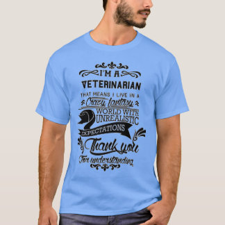 T-shirt Cadeau Vétérinaire Présenté Pour Hommes Femmes