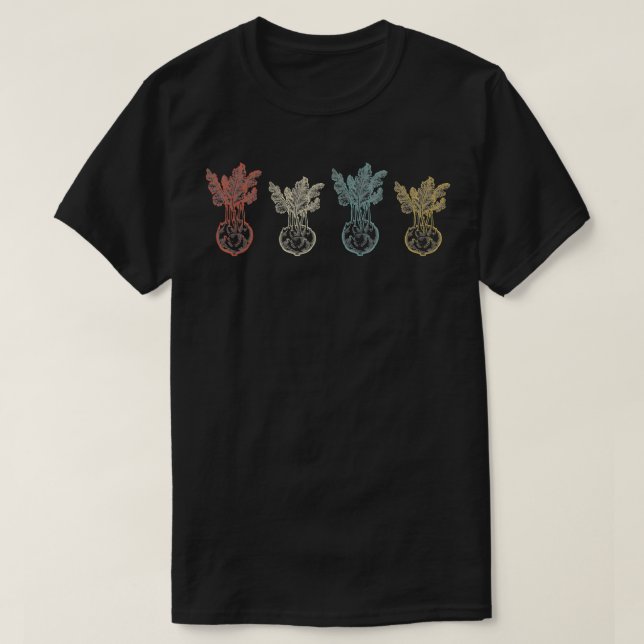 T-shirt Cadeau vintage Kohlrabi (Design devant)