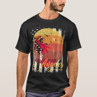 T-shirt Cadeau Vintage Los Angeles California Retro
