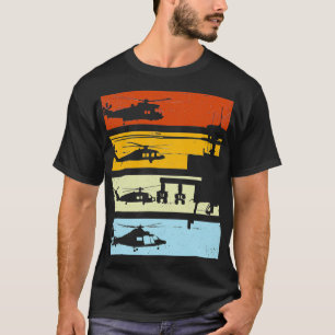 T-shirt Cadeau vintage pour hélicoptère