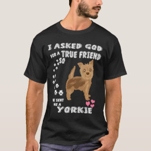 T-shirt Cadeau Yorkie Pour Propriétaire Du Chien Terrier Y