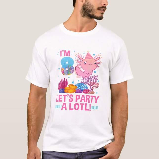 T-shirt Cadeaux 8 Ans 8E Anniversaire Axolotl Lover Boys G (Devant)