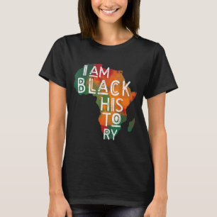 T-shirt Cadeaux Black Pride I Am Black History African Ame