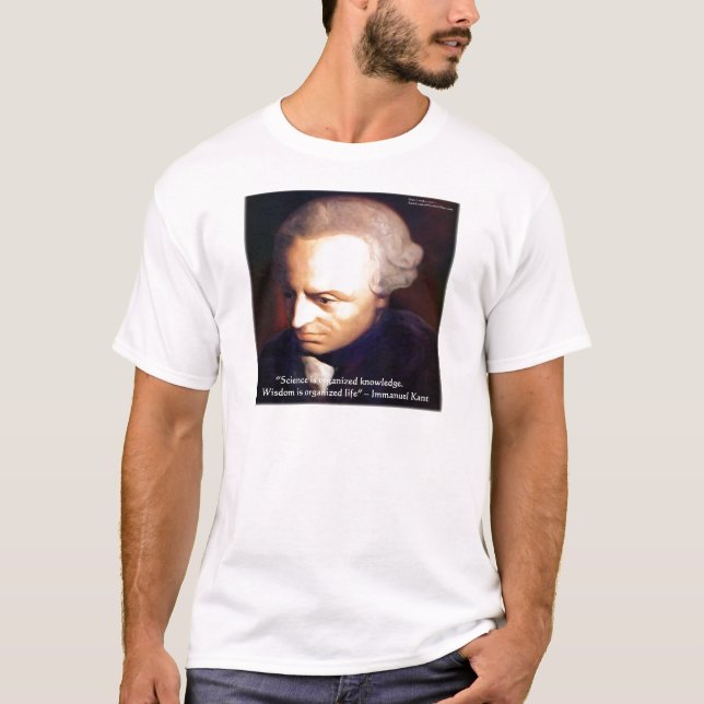 T-shirt Cadeaux Citation Immanuel Kant Science contre Conn (Devant)