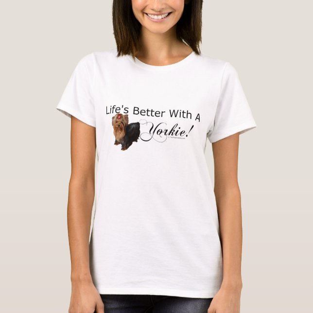 T-shirt Cadeaux d'amant de Yorkie (Devant)