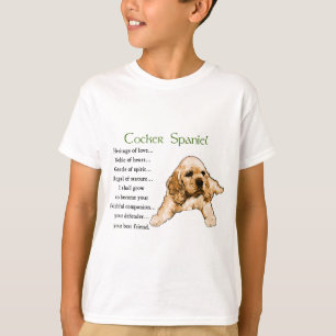 T-shirt Cadeaux d'amants de cocker