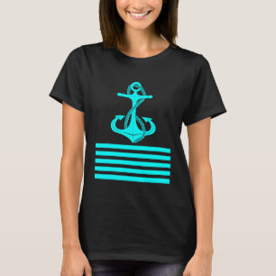 T-shirt Cadeaux d'Ancres nautiques Preppy pour navigateurs