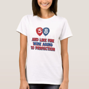 T-shirt cadeaux d'anniversaire 58 an