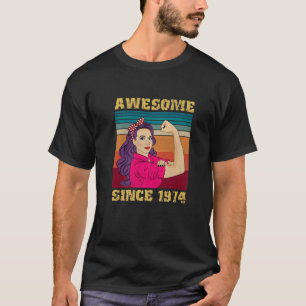 T-shirt Cadeaux d'anniversaire des femmes de 48 ans Vintag
