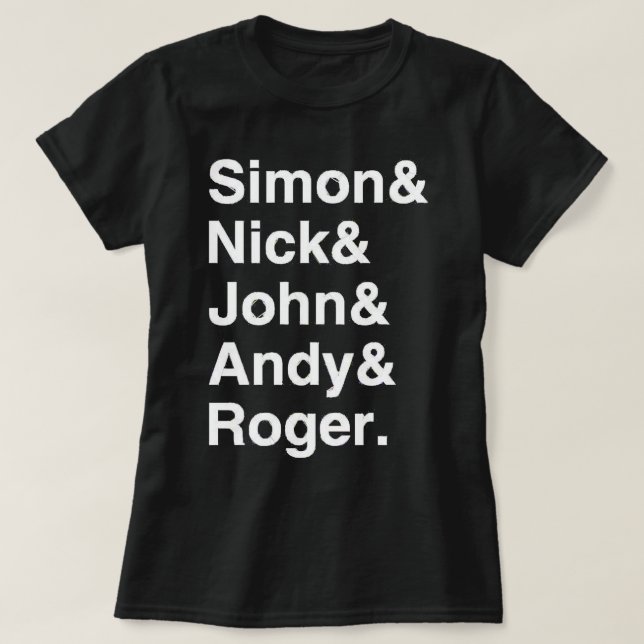 T-shirt Cadeaux d'anniversaire Duran Duran Groupe succès I (Design devant)