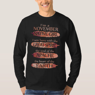 T-shirt Cadeaux d'anniversaire I'm A November Native Chi