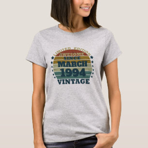 T-shirt Cadeaux d'anniversaire vintages personnalisés