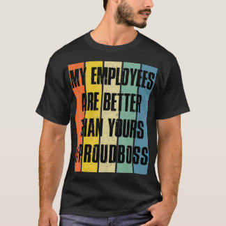 T-shirt Cadeaux d'appréciation de l'employé rétro vintage 