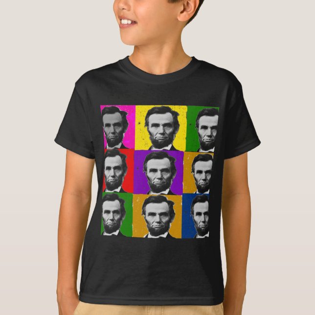 T-shirt Cadeaux d'art d'Abraham Lincoln---9 photos uniques (Devant)