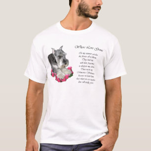 T-shirt Cadeaux d'art Schnauzer miniature