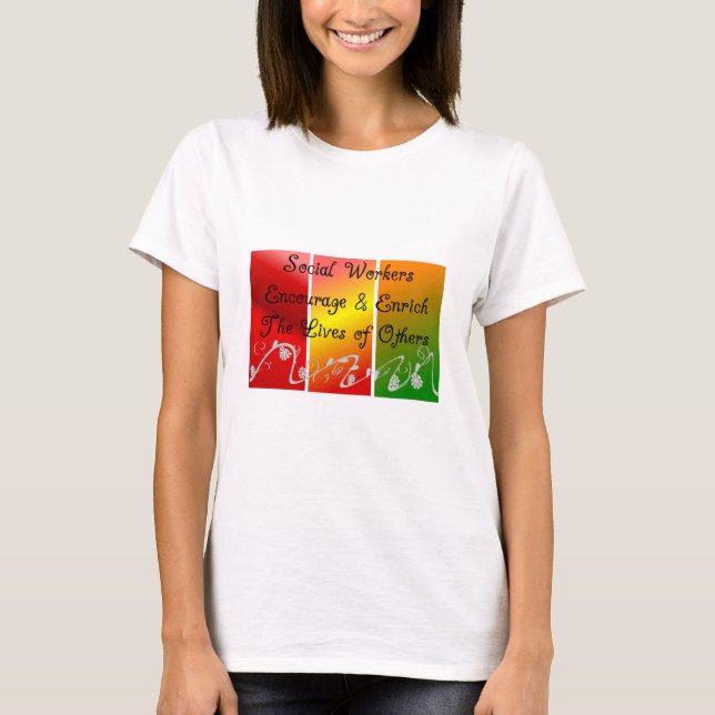 T-shirt Cadeaux d'assistant social (Devant)