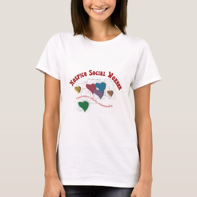 T-shirt Cadeaux d'assistant social d'hospice (Devant)