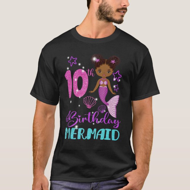 T-shirt Cadeaux de 10 ans Anniversaire Fille 10e Anniversa (Devant)