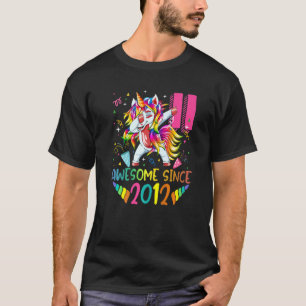 T-shirt Cadeaux de 11 ans Filles Ados Dabbing Unicorn 11e