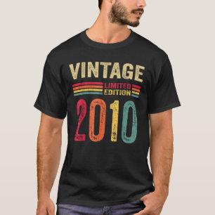 T-shirt Cadeaux de 12 ans Vintage 2010 Edition Limitée 12e