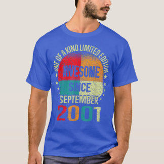 T-shirt Cadeaux de 21 ans fantastiques depuis septembre 20