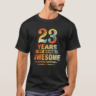 T-shirt Cadeaux de 23 ans Vintage 1998 Édition limitée 23R