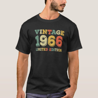 T-shirt Cadeaux De 55 Ans Nés En 1966 Édition Limitée 55T