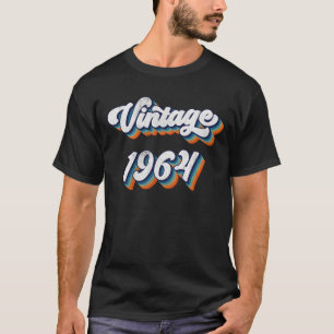 T-shirt Cadeaux de 60 ans Hommes Femmes Vintage 1964 60e n