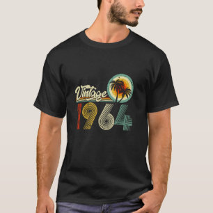 T-shirt Cadeaux De 60 Ans Vintage Né En 1964 Rétro 60e