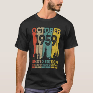 T-shirt Cadeaux de 63 ans Vintage octobre 1959 63e naissan