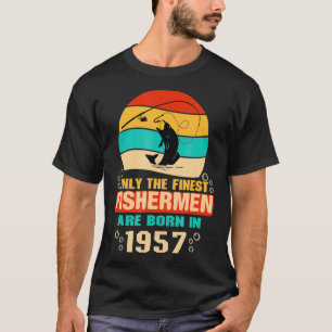 T-shirt Cadeaux de 65e anniversaire pour Pêcheur de 65 ans