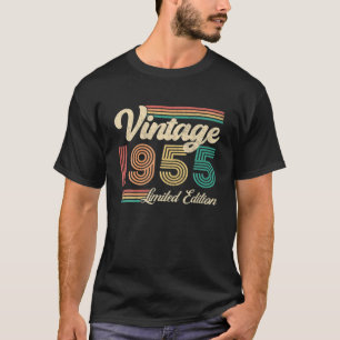 T-shirt Cadeaux De 67 Ans Né En 1955 67E Anniversaire Vin