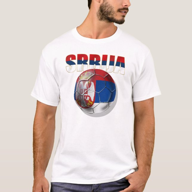 T-shirt Cadeaux de Beli Orlovi de drapeau de Srbija Serbie (Devant)
