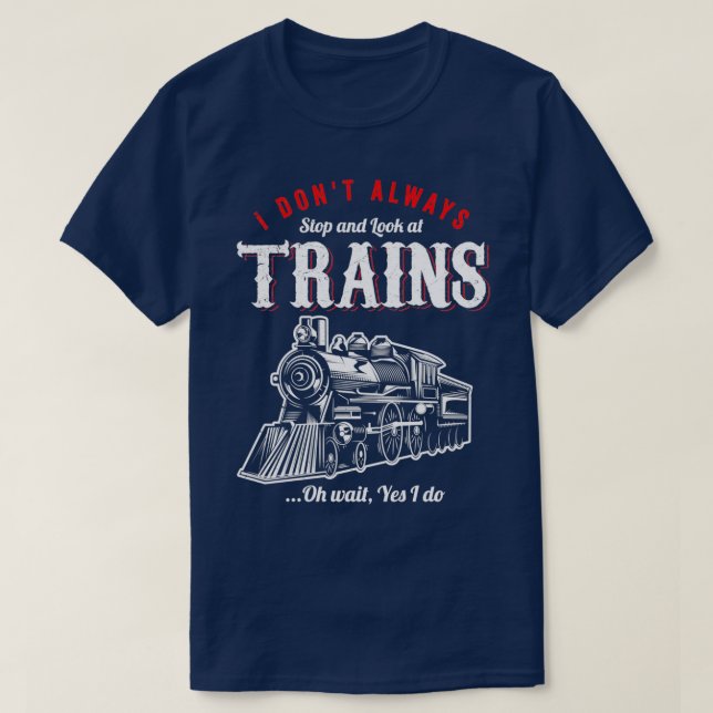 T-shirt Cadeaux de chemin de fer pour un ventilateur de tr (Design devant)