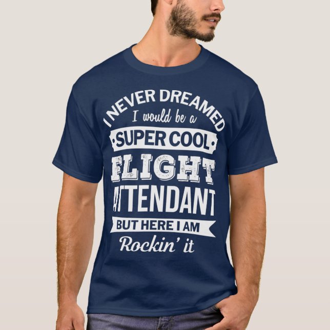 T-shirt Cadeaux de chemise de l'agent de bord amusant (Devant)