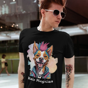 T-shirt Cadeaux de chien élégant pour coiffeurs Stylistes