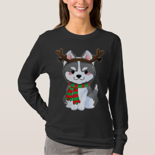 T-shirt Cadeaux de Chien Sibérie Husky Drôle Noël Noël