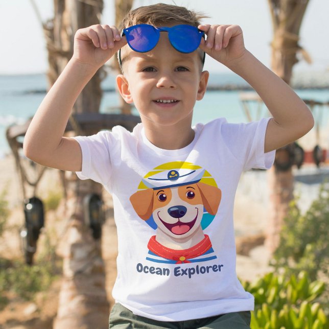 T-shirt Cadeaux de chiens mignons nautiques pour les propr (Nautical Cute Dog Gifts for Boat Owners Sailors)