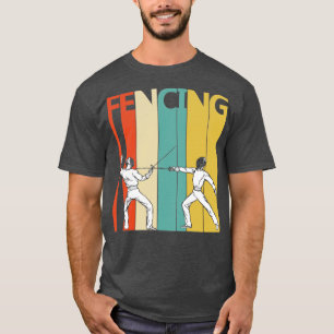 T-shirt Cadeaux de clôture Vintage 1980 Escrime (2)