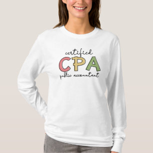 T-shirt Cadeaux de comptabilité publique certifiés CPA